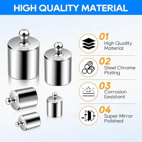 UCEC Calibration Weight Set 1000g with Case and Tweezers | Precision Measuring for Digital Scales thumbnail 3