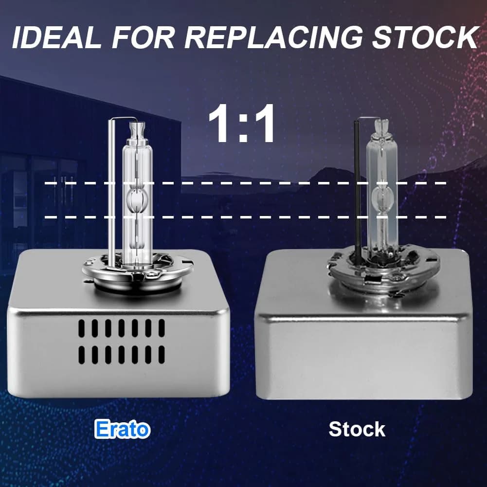 Erato D5S Xenon Headlight Bulb 6500K White (1 Pack) - High/Low Beam Replacement - view 3