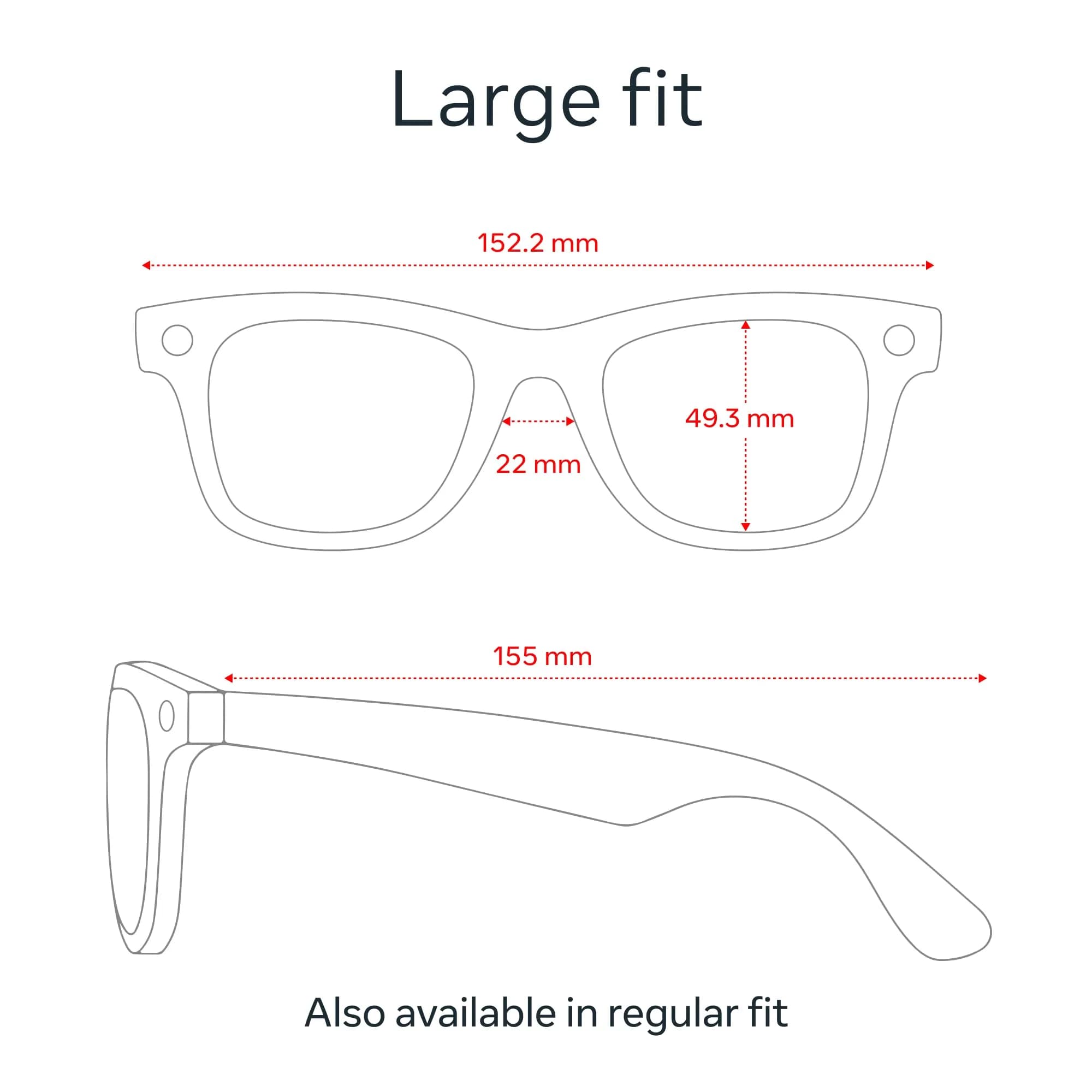Meta Smart Glasses Wayfarer Matte Black Polarized Gradient Graphite Regular | Iconic Style with AI Assistant - view 5