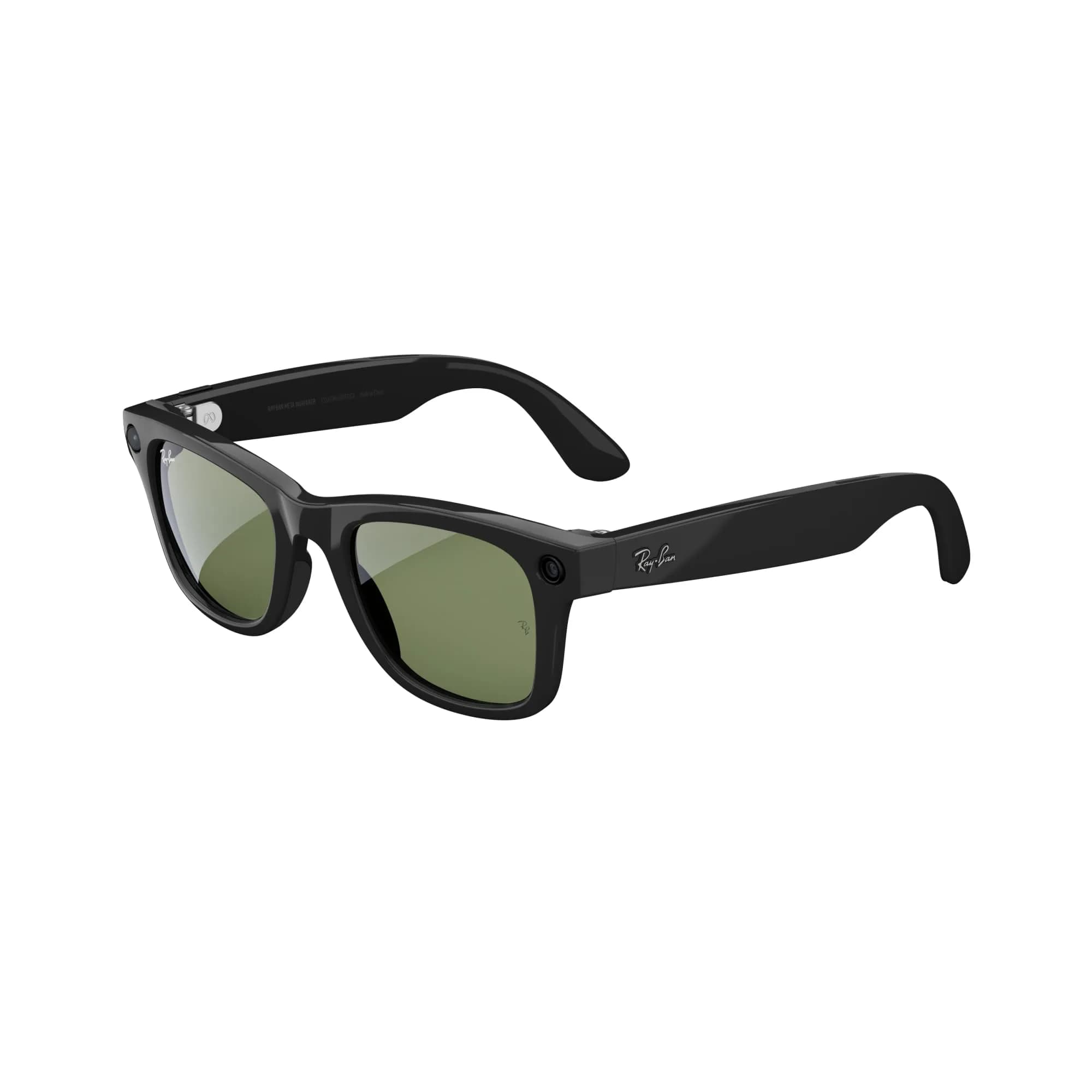 Meta Wayfarer Smart Glasses Shiny Black / G15 Green Large | Integrated Camera & AI Assistant - main product image