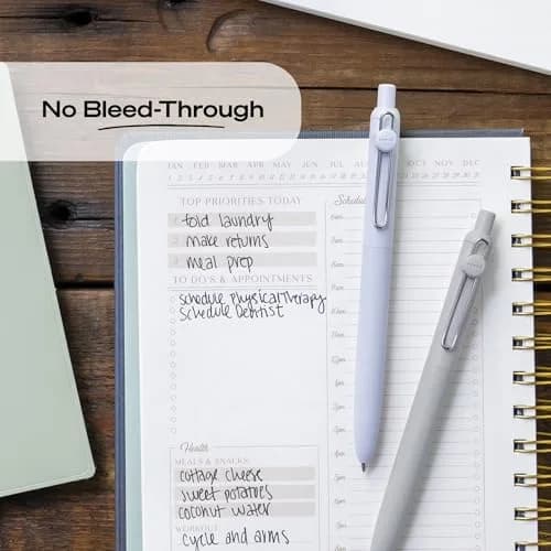 Uni-Ball Zento Gel Pens, Black Ink, 0.7mm Medium Point, Pack of 12 | Smooth Writing for Journaling, Office & School thumbnail 6