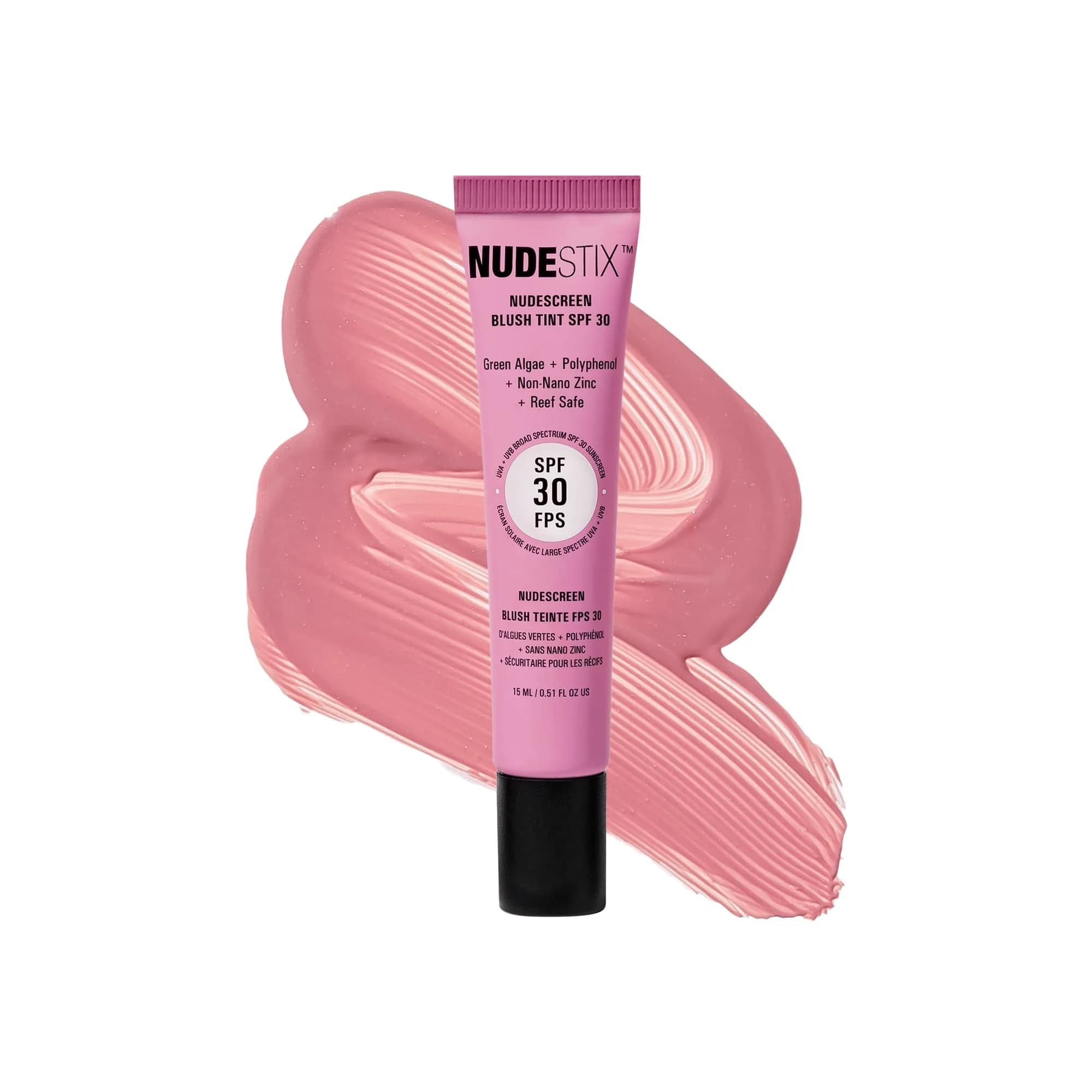 Nudestix Nudescreen Blush Tint SPF 30 | Multi-Use Liquid Blush for Cheeks, Eyes & Lips with Mineral Sunscreen - main product image
