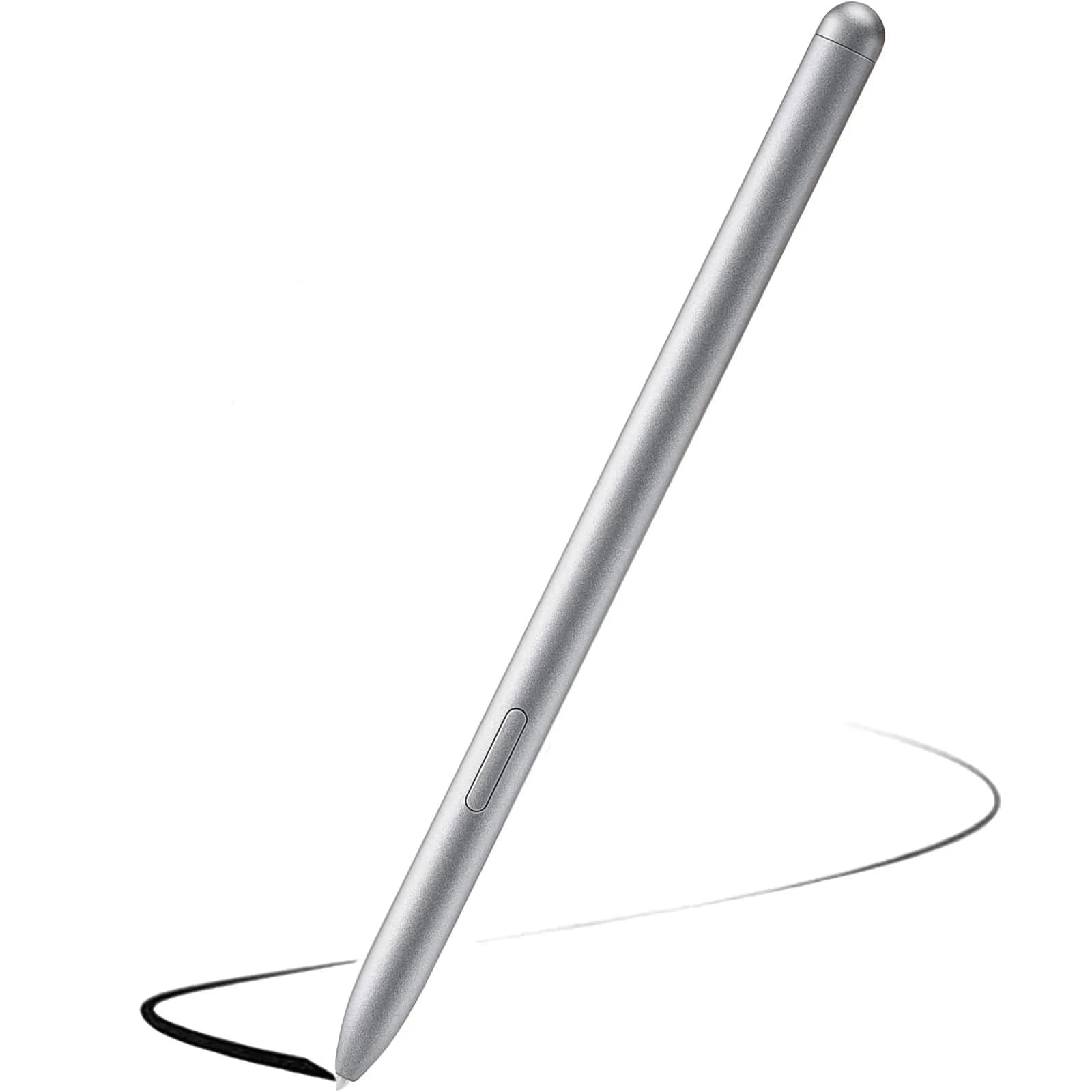Qenw Replacement Stylus Pen for Samsung Galaxy Tab S10 S9 S8 S7 S6 Lite, 4096 Pressure Levels, Navy Blue | Compatible with All Samsung Tab S Series — Silver
