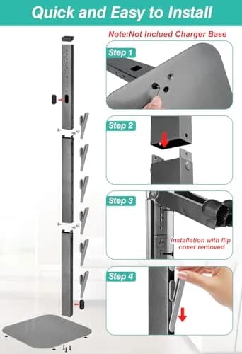 Haturi Freestanding Vacuum Stand for Dyson Cordless Stick Vacuums | 175 cm (69 inches) Tall thumbnail 4