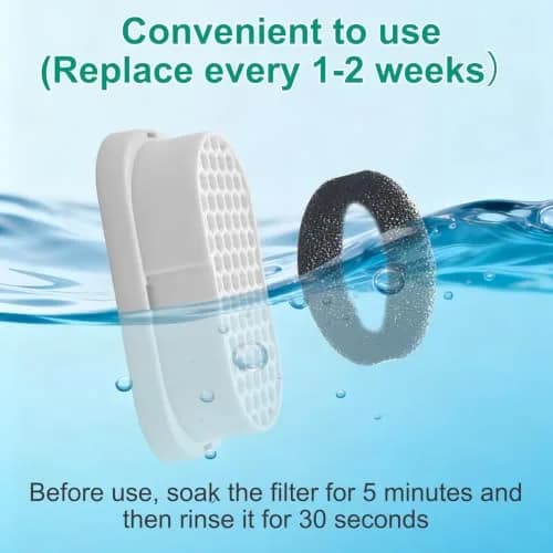 Pure Realm Cat Fountain Filters 6 Pack | Activated Carbon & Manganese Sand Odor Control thumbnail 5