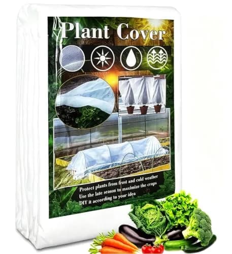 Kijamilee Plant Covers Freeze Protection 10FT x 100FT | Reusable Frost Cloth for Outdoor Plants thumbnail 1