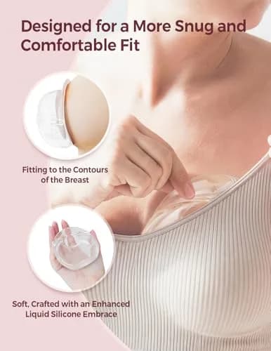 Momcozy Breast Milk Collector 90ml (3oz) | Passive Collection for High Milk Supply thumbnail 2