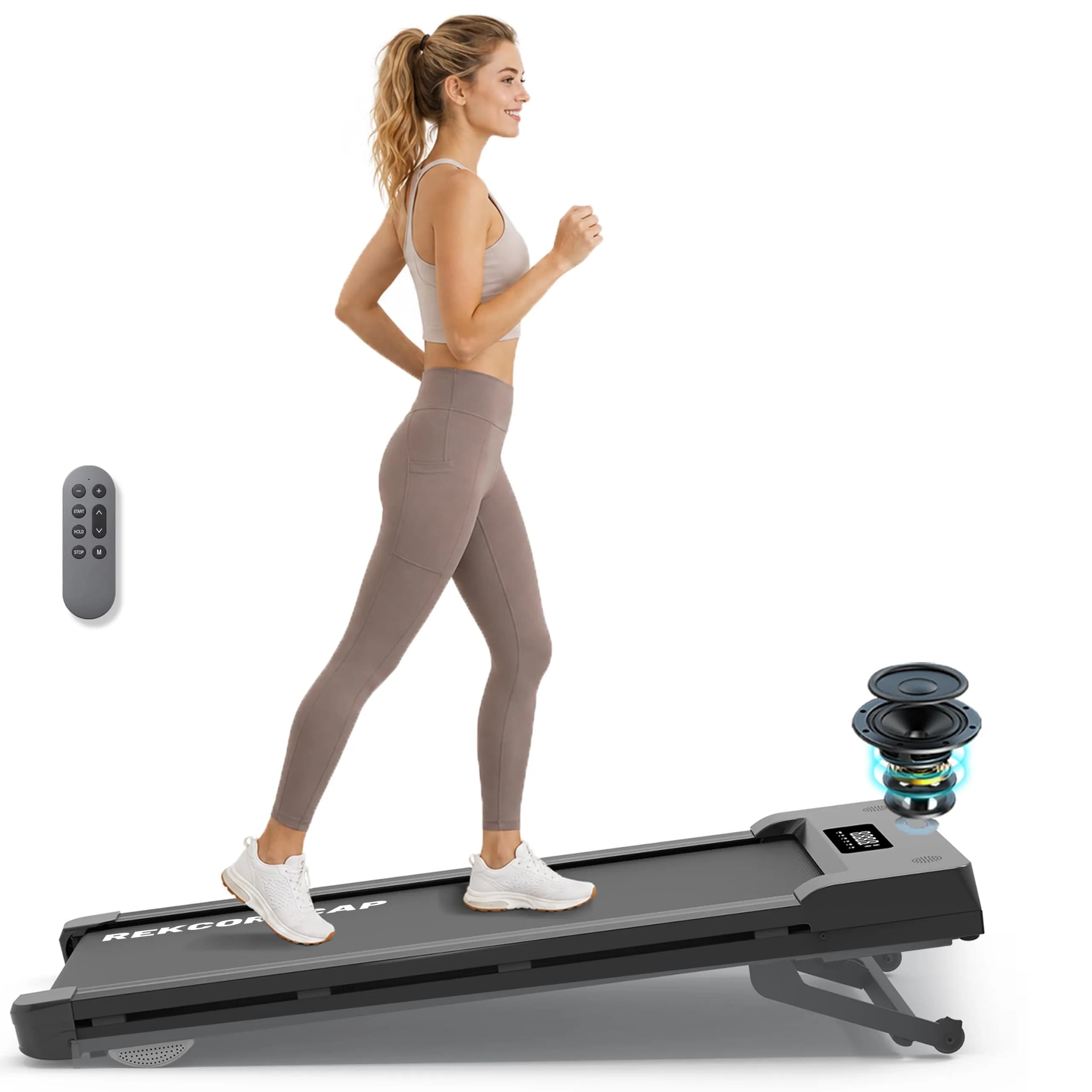 PACEROCKER Walking Pad Treadmill 12% Auto Incline | Compact Under Desk Fitness Equipment