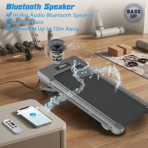 PACEROCKER Walking Pad Treadmill 12% Auto Incline | Compact Under Desk Fitness Equipment thumbnail 4