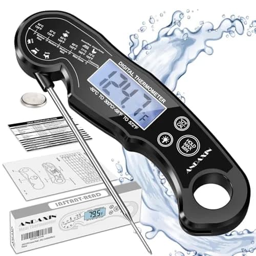 ANDAXIN Meat Thermometer Digital | Fast Instant Read Food Thermometer with Backlight LCD & Calibration (6.3 inches) thumbnail 1