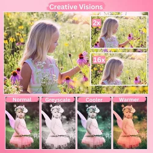 CRYOTECH 4K Digital Camera 48MP Photos 32GB SD Card & Lanyard Included Pink | 4K Video & 16x Zoom thumbnail 4