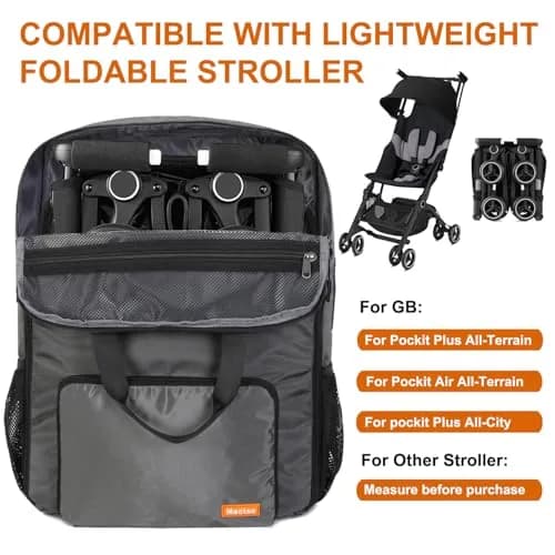 Mactso Stroller Travel Bag Compatible with GB Pockit Plus All-Terrain and GB Pockit + All City | Lightweight, Water-Resistant, Fits in Backpack thumbnail 2