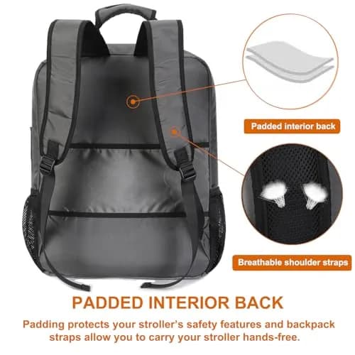 Mactso Stroller Travel Bag Compatible with GB Pockit Plus All-Terrain and GB Pockit + All City | Lightweight, Water-Resistant, Fits in Backpack thumbnail 3