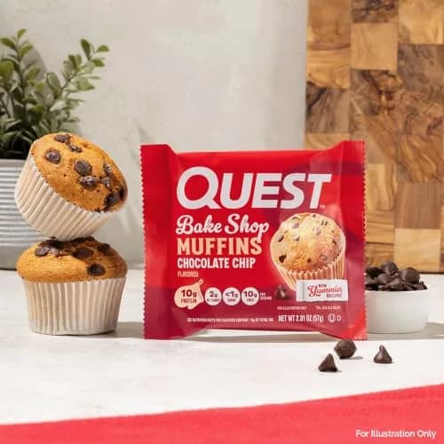 Quest Chocolate Chip Muffin 8 Count | 10g Protein, Low Carb & Sugar (en_US) thumbnail 5