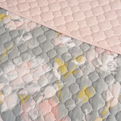 Highline Bedding Co. Bloom 2PC Quilt Set T/XL | Floral Watercolor Design, Machine Washable thumbnail 5