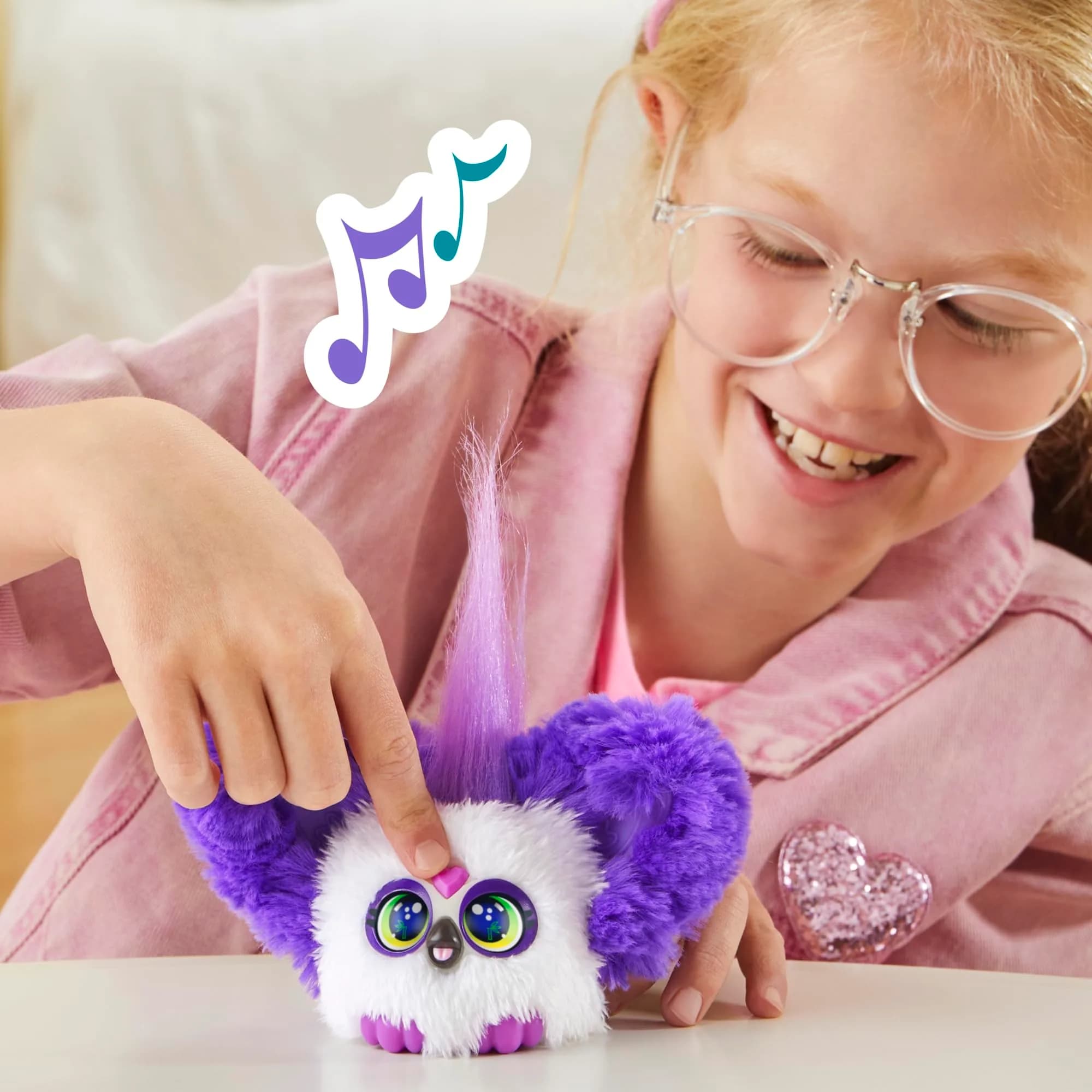 Furby Furblets Bam-Boo Mini Friend Electronic Plush Toy | Authentic USA Import for Kids, Speaks Furbish & Music - view 2