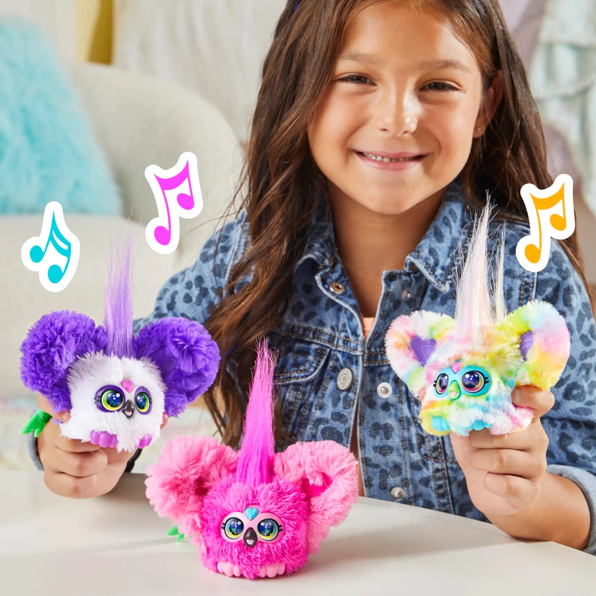 Furby Furblets Chee-Chee Mini Friend Electronic Plush Toy | Cheetah Print, 2-Inch Portable - view 9
