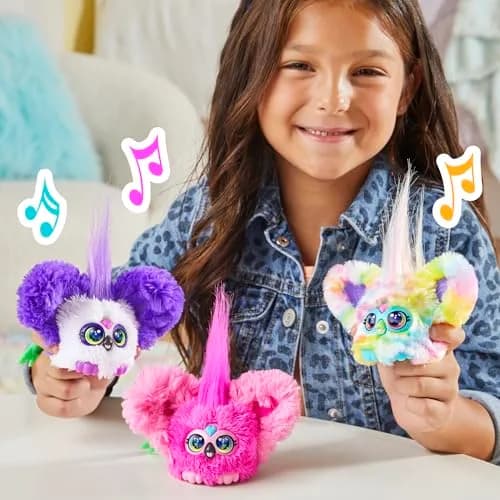 Furby Furblets Chee-Chee Mini Friend Electronic Plush Toy | Cheetah Print, 2-Inch Portable thumbnail 9