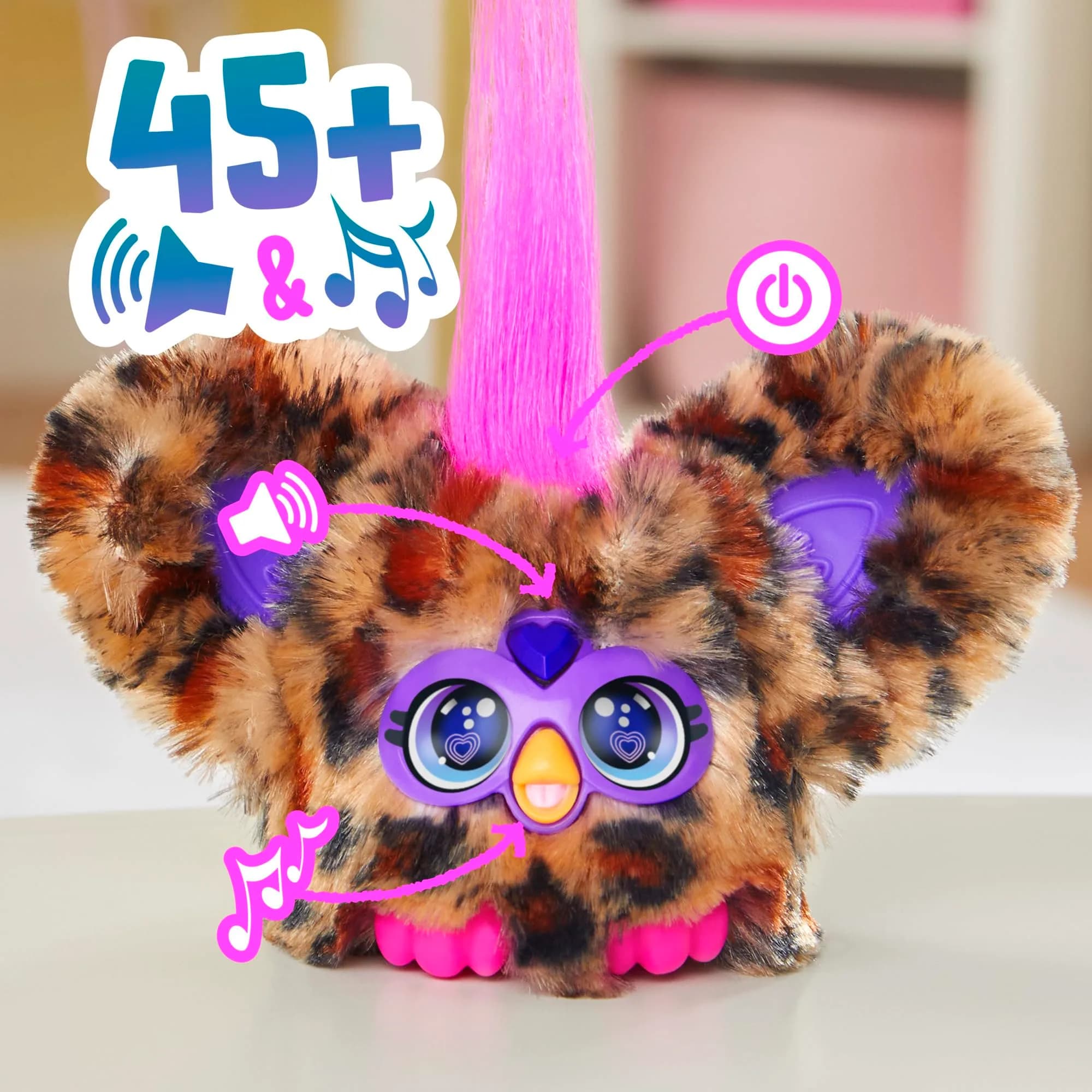 Furby Furblets Chee-chee Mini Friend Electronic Plush Toy | Authentic USA Import for Kids, Speaks Furbish & Music - view 3