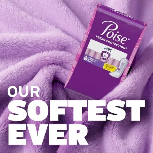 Poise Incontinence Pads for Women, Ultimate Absorbency, Long Length, 42 ct | 12 Hours Protection thumbnail 6
