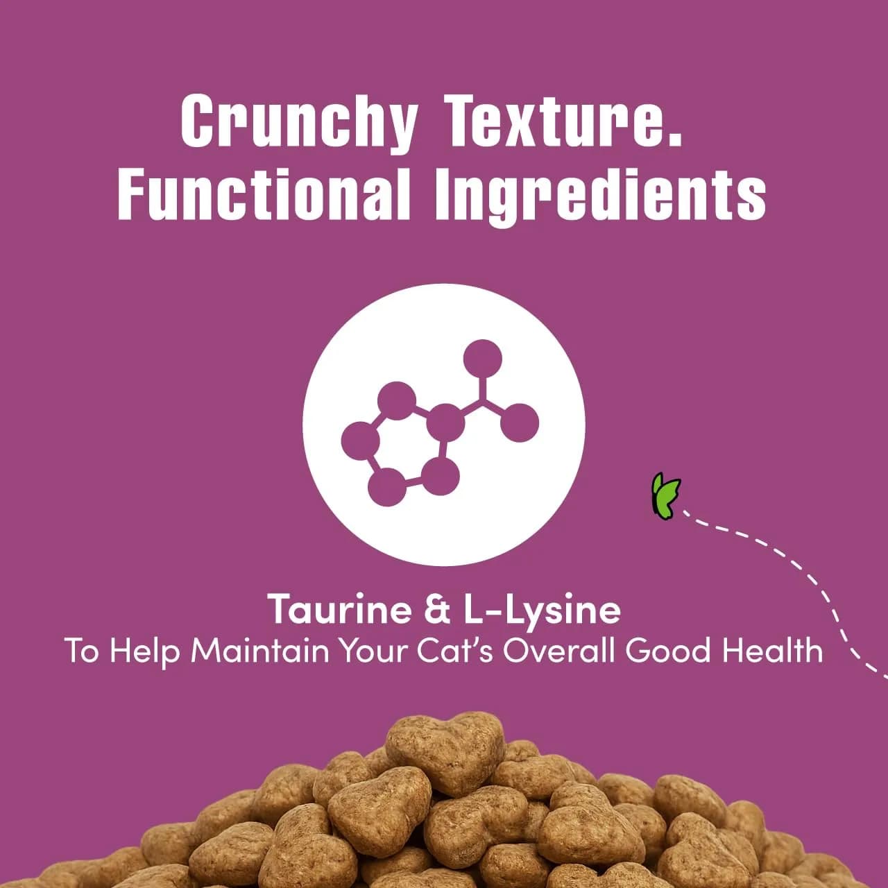 Get Naked Biteables Daily Crunchy Cat Treats for Digestive Health, Chicken Flavor, 170g (6oz) | Grain-Free Probiotic Cat Snacks - view 2