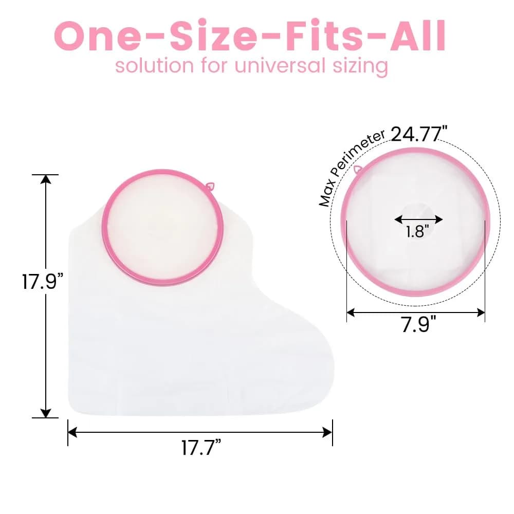 CIVJET Waterproof Cast Cover for Shower Leg - Short Leg Foot & Ankle Protector Boot | FDA Approved Medical Grade - view 4