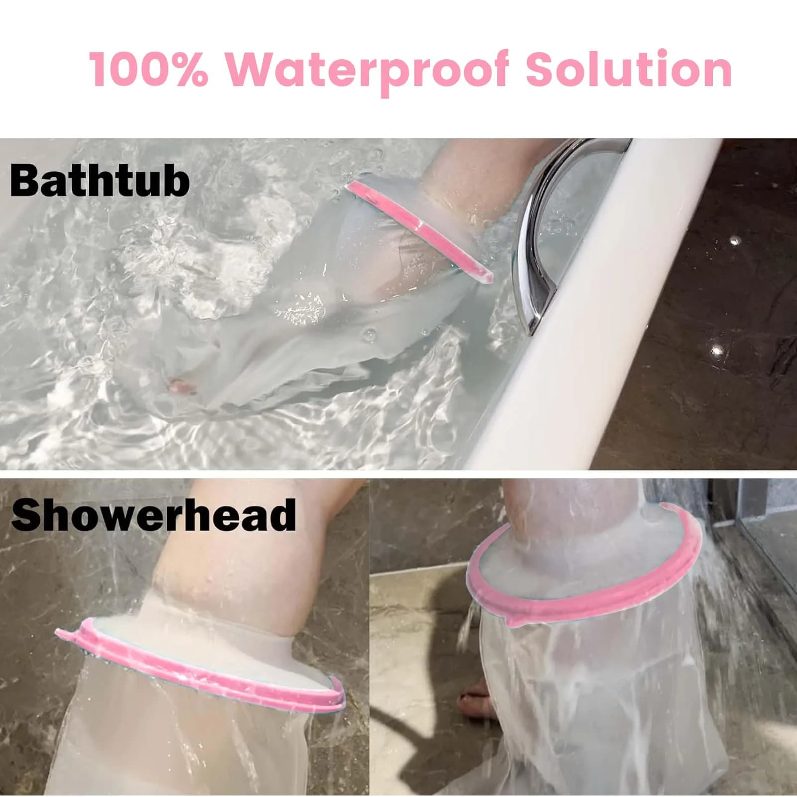 CIVJET Waterproof Cast Cover for Shower Leg - Short Leg Foot & Ankle Protector Boot | FDA Approved Medical Grade - view 6