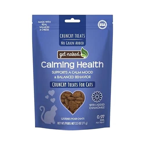 Get Naked Grain-Free Cat Calming Treats Salmon & Cheese Flavor 70.8g (2.5 oz) | Natural Anxiety Relief for Cats thumbnail 1