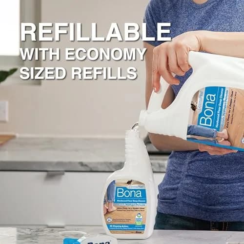 Bona PowerPlus Hardwood Floor Deep Cleaner Spray 64 fl oz (1.89 L) | Oxygenated Formula for Residue-Free Cleaning thumbnail 4