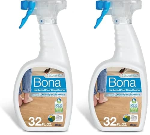 Bona PowerPlus Hardwood Floor Deep Cleaner Spray 64 fl oz (1.89 L) | Oxygenated Formula for Residue-Free Cleaning thumbnail 1