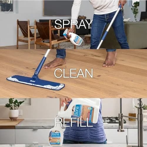 Bona PowerPlus Hardwood Floor Deep Cleaner Spray 64 fl oz (1.89 L) | Oxygenated Formula for Residue-Free Cleaning thumbnail 3
