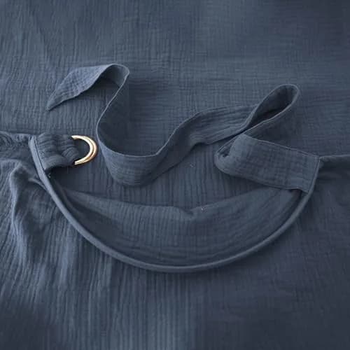MairMore 100% Muslin Cotton Nursing Cover Sapphire | 112cm x 71cm (44"x28") thumbnail 4