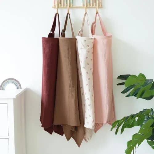 MairMore 100% Muslin Cotton Nursing Cover Sienna | 111.76cm x 71.12cm (44"x28") | Breathable & Privacy for Moms thumbnail 6