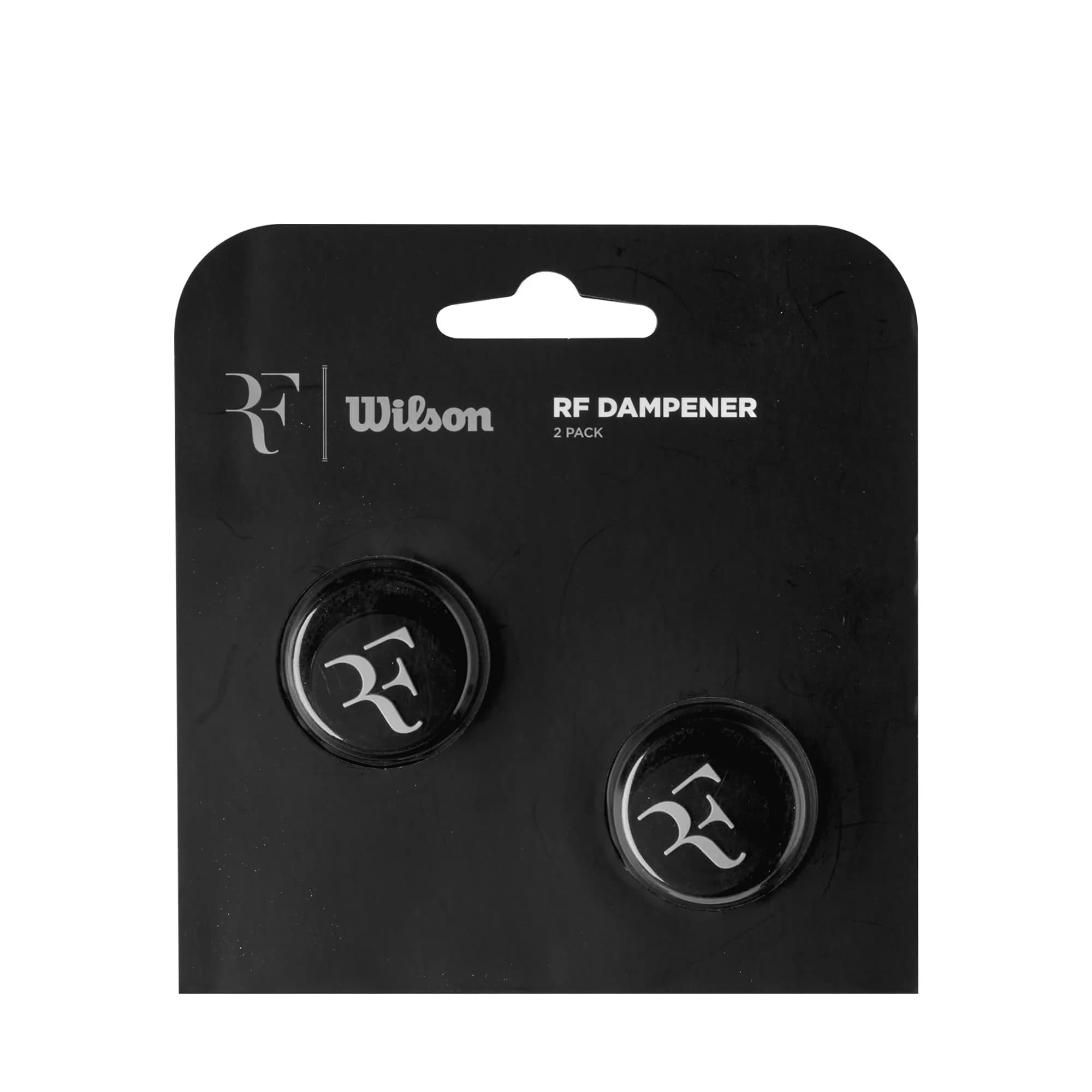 Wilson RF Tennis Dampener 2-Pack Black | Reduces Vibration & Absorbs Shock - main product image