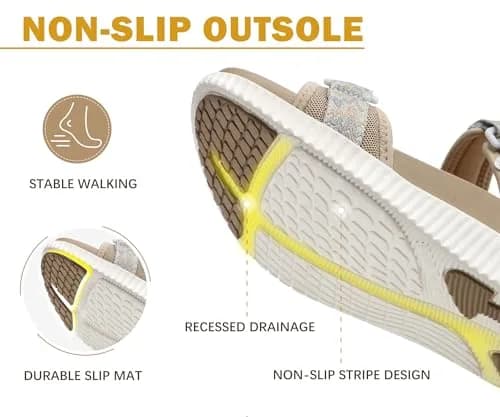 KuaiLu Womens Orthopedic Walking Sandals Comfortable Arch Support Outdoor | Sport Recovery thumbnail 9