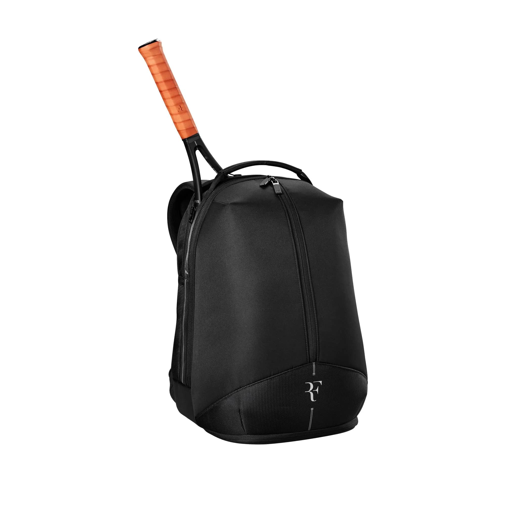 Wilson RF Tennis Backpack Holds 2 Rackets Black | Swiss Alps-Inspired Design, Cushioned Back, Luggage Strap thumbnail 2