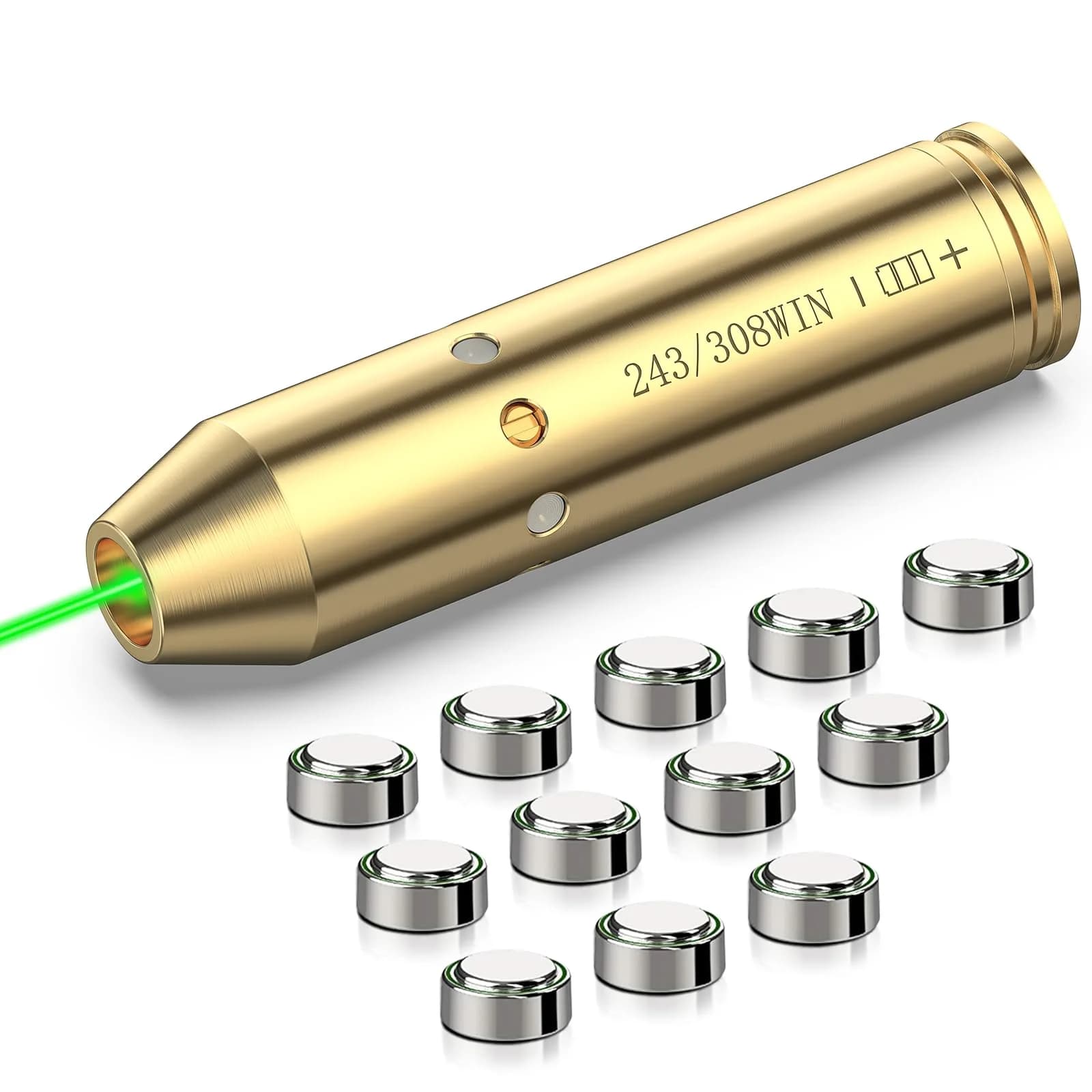 MidTen Green Laser Bore Sighter 243/308WIN | Precise Zeroing for Hunting & Shooting