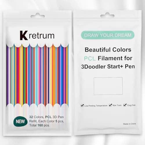 Kretrum 32 Colors 3D Doodler Pen Refills for Start+ | Low-Heat, BPA-Free, Safe 15.2cm thumbnail 4