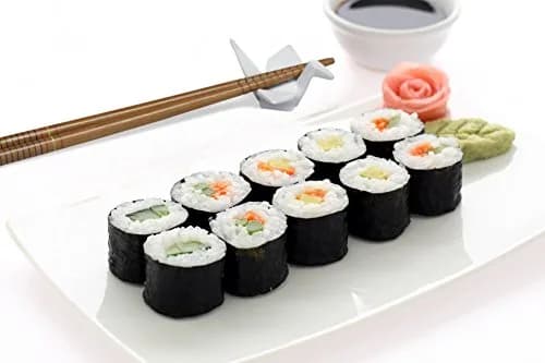 Helen's Asian Kitchen Sushi Mat, 9.5-Inches x 8-Inches, Natural Bamboo (Pack of 2) | Sustainable Bamboo Sushi Rolling Mat for Homemade Rolls thumbnail 3