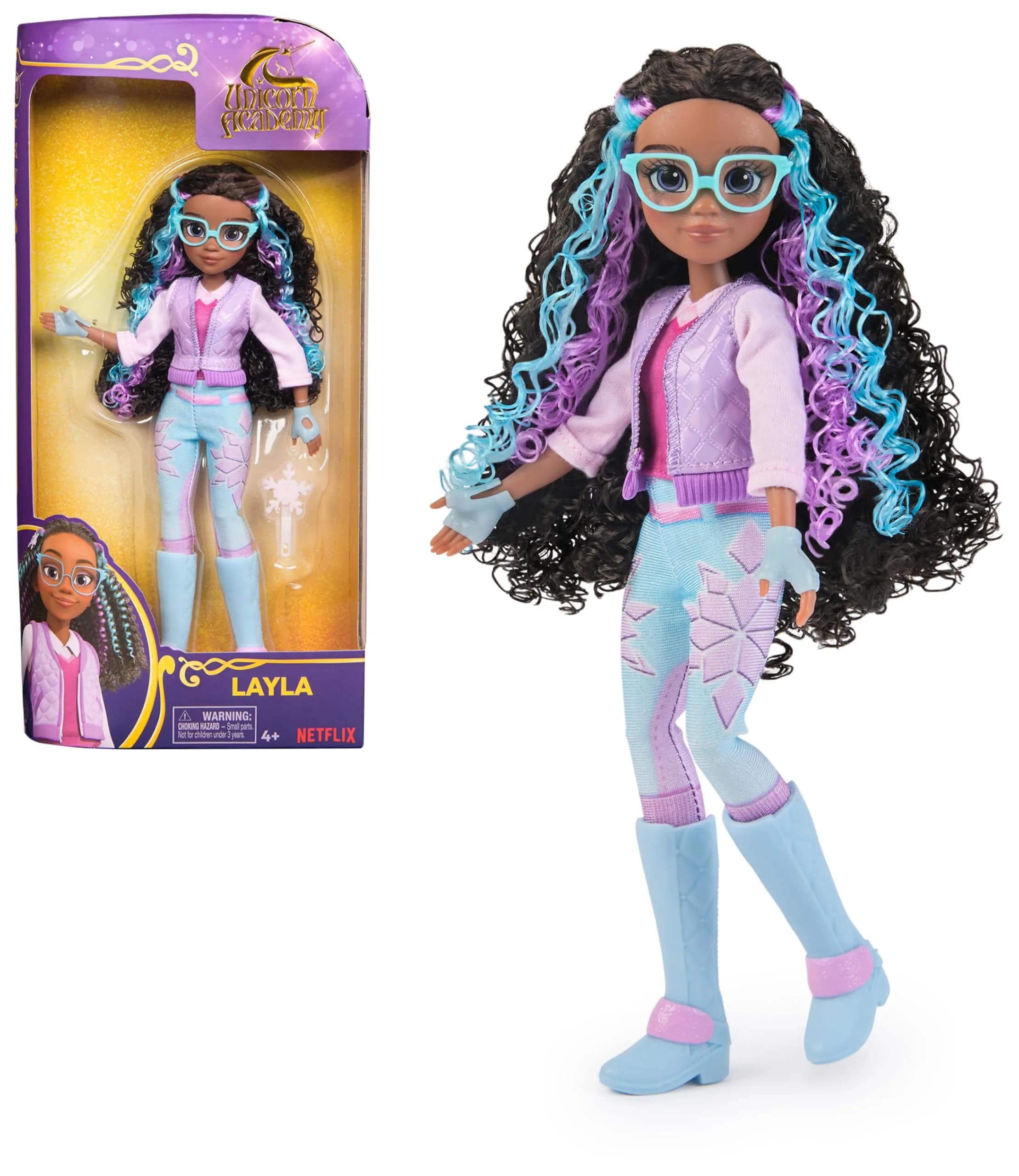 Unicorn Academy Layla Doll & Unicorn Toy for Girls 4+ | 9.5-inch Poseable Character with Accessories - main product image