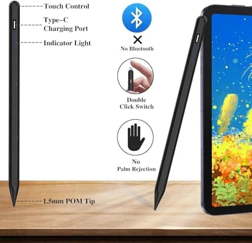 Fonus Active Stylus Pen for OnePlus Open/Pad (2023/2024) with Palm Rejection & Rechargeable Battery | 180mm Length thumbnail 5