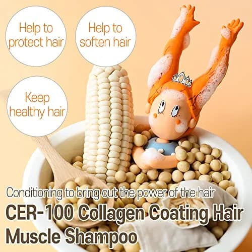 Elizavecca CER-100 Collagen Coating Hair A+ Muscle Shampoo, 16.9 fl oz | Nourishes & Strengthens All Hair Types thumbnail 9