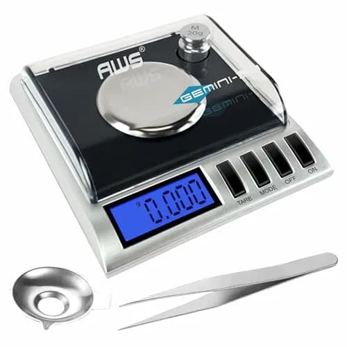 AMERICAN WEIGH SCALES Gemini-50 Milligram Scale 50g | 0.001g Precision for Jewelry & Lab Use thumbnail 1