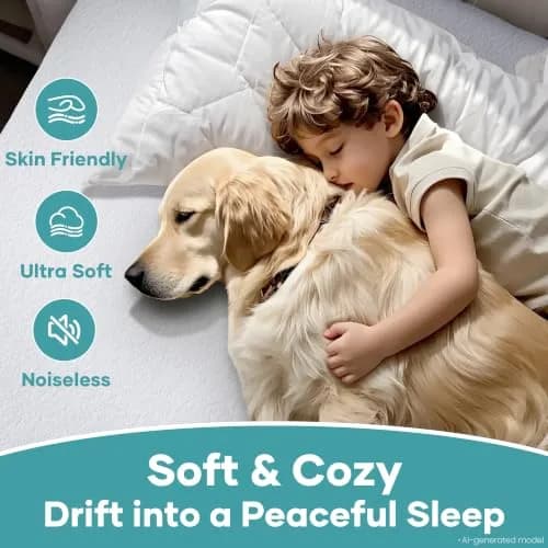 OhGeni Waterproof Mattress Protector Twin Size | Deep Pocket 6"-18" Breathable & Noiseless thumbnail 5