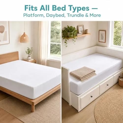 OhGeni Waterproof Mattress Protector California King Size | Breathable, Deep Pocket, Washable thumbnail 7