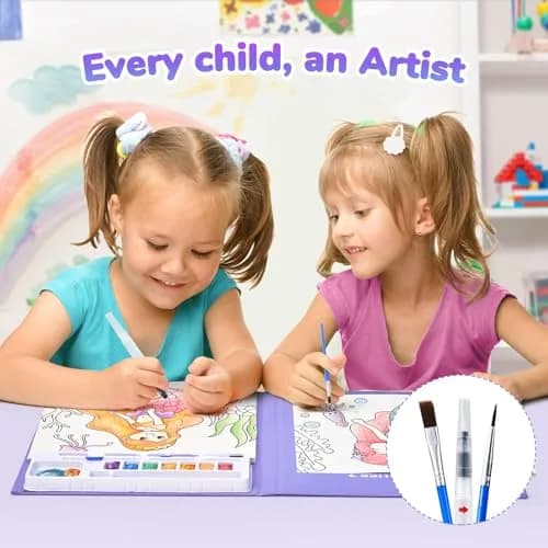 JoyCat Paint with Water Coloring Books for Toddlers (Underwater World) 22.1 cm x 24.4 cm x 1.7 cm | Mess-Free Toddler Art Activity thumbnail 5