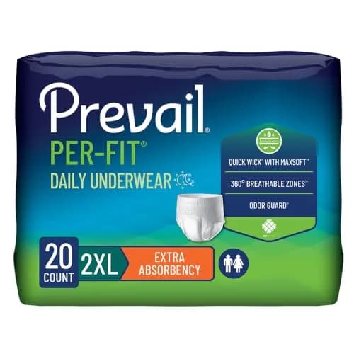 Prevail Perfit Unisex Incontinence Underwear XXL 20ct | Extra Absorbent, Discreet Fit, Skin-Friendly thumbnail 1