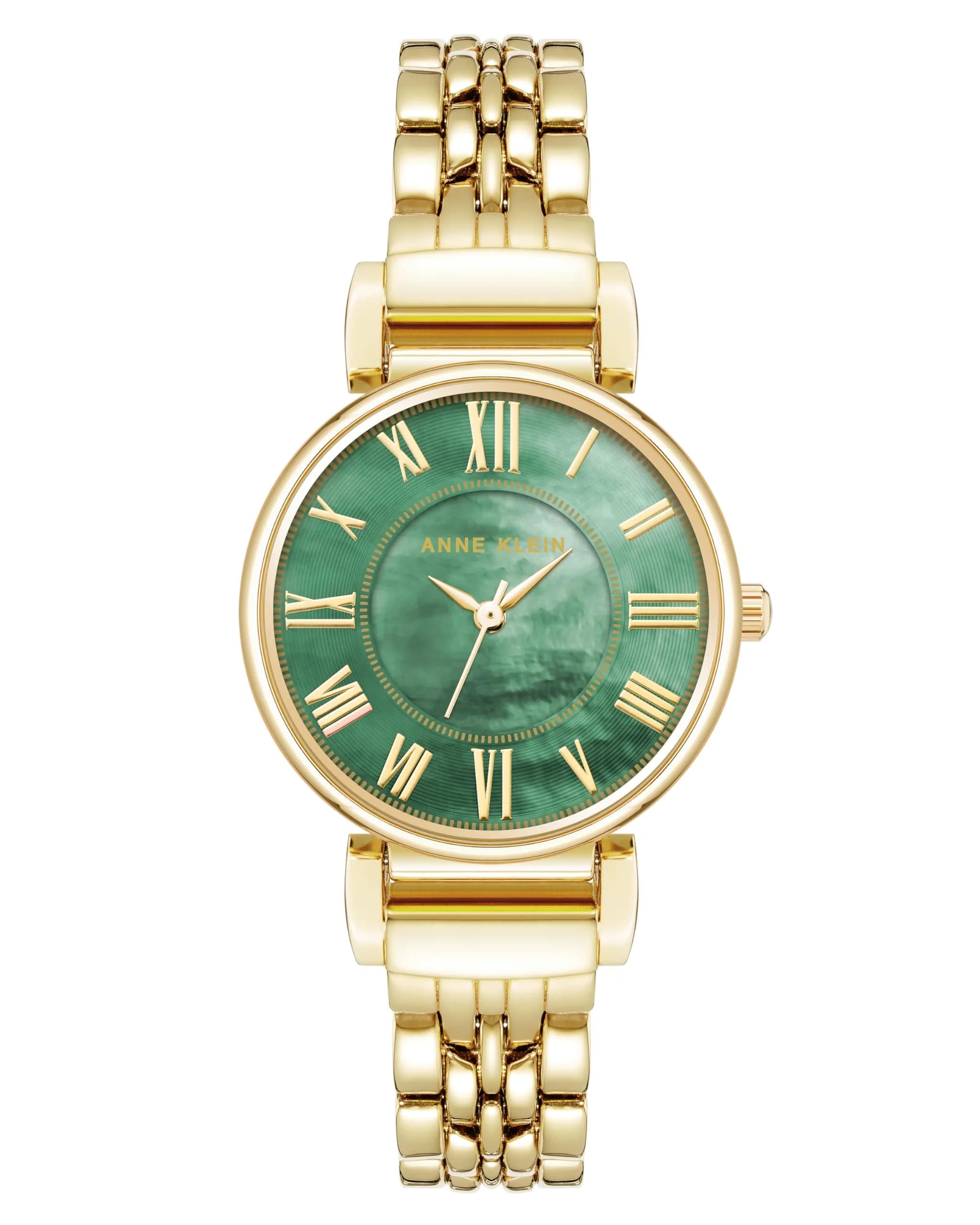 Anne Klein Women's Gold-Tone Crystal Accented Bracelet Watch 30mm - main product image