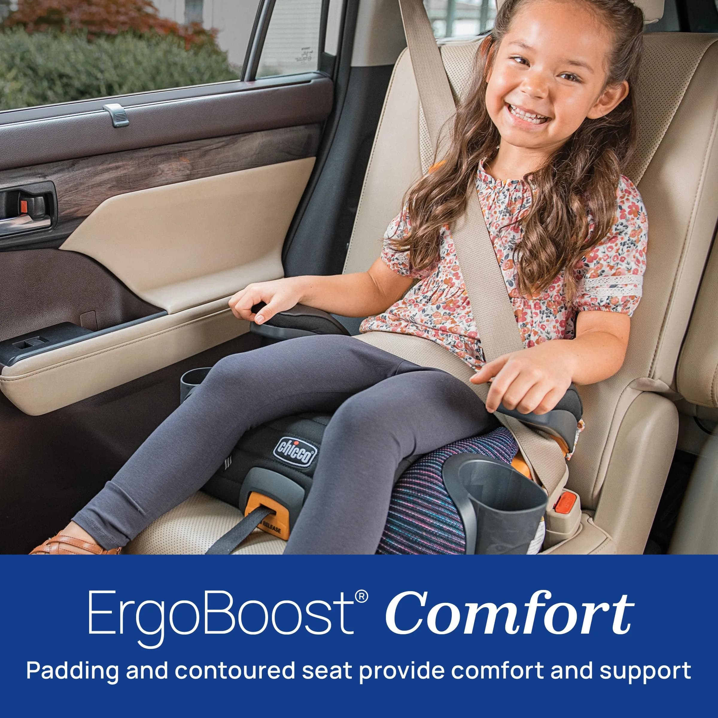 Chicco GoFit ClearTex Plus Backless Booster Car Seat 40-110 lbs | GREENGUARD Gold Certified, Flame Retardant-Free - view 3