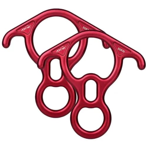 AOKWIT 50KN Rescue Figure 8 Descender 17cm (6.7in) | Bent-Ear Belay Device for Rock Climbing & Rescue thumbnail 1
